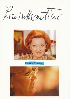 Louise Martini † 2013  Film & TV Autogramm Karte original signiert 