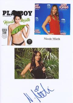 Nicole Mieth  Nackt  Film & TV Autogramm Karte original signiert 