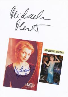 2  x  Michaela Merten  TV Autogrammkarte + Karte original signiert 