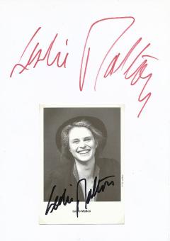 2  x  Leslie Malton  Film & TV Autogrammkarte + Karte original signiert 