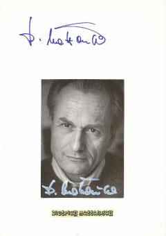 2  x  Dietrich Mattausch  Film & TV Autogrammkarte + Karte original signiert 