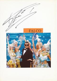 Falco † 1998  Österreich Musik  Autogramm Karte original signiert 