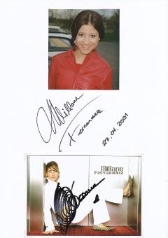 2  x  Millane Fernandez  Musik  Autogrammkarte + Karte original signiert 