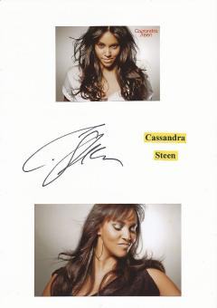 Cassandra Steen   Musik Autogramm Karte original signiert 