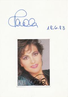 2  x  Paola  Musik  Autogrammkarte + Karte original signiert 
