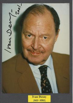 Ivan Desny † 2002  Film &  TV Autogramm Foto  original signiert 