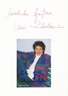 2  x  Karin Eickelbaum † 2004  Film & TV Autogrammkarte + Karte original signiert 