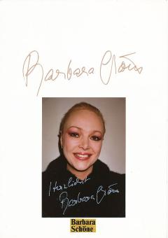 2  x  Barbara Schöne   Film &  TV Autogramm Foto + Karte original signiert 