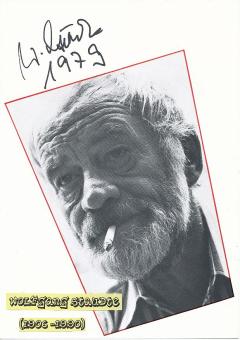 Wolfgang Staudte † 1984   Film & TV Autogramm Karte original signiert 