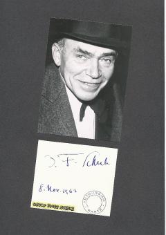 Oscar Fritz Schuh † 1984  Regisseur  Film & TV Autogramm Karte original signiert 