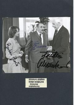 Fritz Eckhardt † 1995  & Friedrich Schoenfelder † 2011 & Barbara Schöne   Film &  TV Autogramm Foto  original signiert 