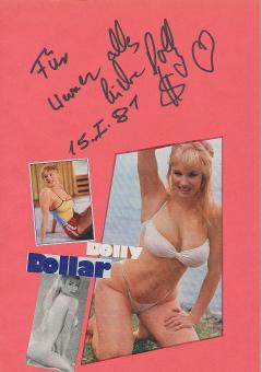 Dolly Dollar  Nackt  Film & TV Autogramm Karte original signiert 