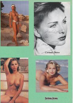 Corinna Drews  Nackt   Film & TV Autogrammkarte original signiert 