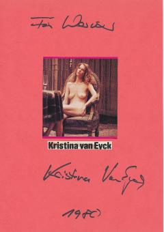 Kristina van Eyck   Nackt  Film & TV Autogramm Karte original signiert 