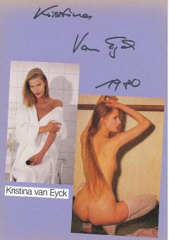 Kristina van Eyck   Nackt  Film & TV Autogramm Karte original signiert 