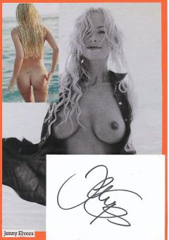 Jenny Elvers   Nackt  Film & TV Autogramm Karte original signiert 