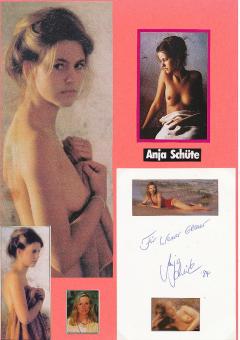 Anja Schütte  Nackt  Film & TV Autogramm Karte original signiert 