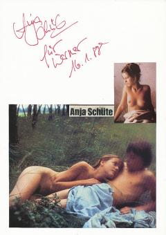 Anja Schütte   Nackt  Film & TV Autogramm Karte original signiert 