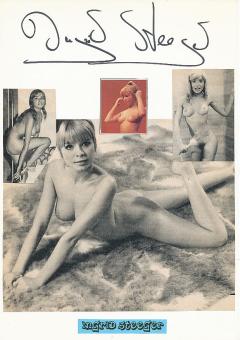 Ingrid Steeger   Nackt  Film & TV Autogramm Karte original signiert 
