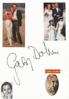 Gaby Dohm  Film & TV Autogramm Karte original signiert 