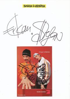 2  x  Erkan & Stefan  Film & TV Autogrammkarte + Karte original signiert 