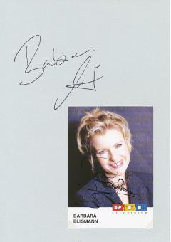 2  x  Barbara Eligmann  Moderatorin  TV Autogrammkarte + Karte original signiert 