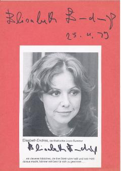 2  x  Elisabeth Endriss  Film &  TV Autogramm Bild + Karte original signiert 