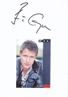 2  x  Bruno Eyron  Film & TV Autogrammkarte + Karte original signiert 