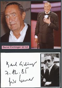 Bernd Eichinger † 2011  Filmproduzent  Film & TV Autogramm Karte original signiert 