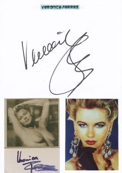 2  x  Veronica Ferres  Nackt  Film &  TV Autogramm Foto + Karte original signiert 