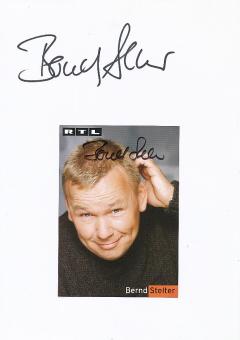 2  x  Bernd Stelter  RTL  TV Autogrammkarte + Karte original signiert 
