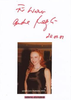 Andrea Sawatzki   Film & TV Autogramm Karte original signiert 