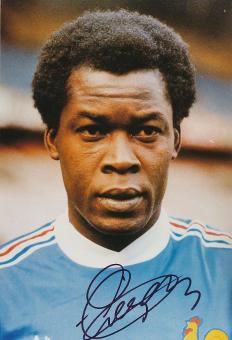 Marius Tresor  Frankreich  WM 1982  Fußball Autogramm 30 x 20 cm Foto original signiert 
