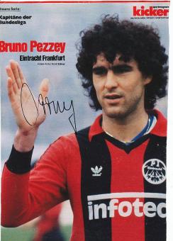 Bruno Pezzey † 1994  Eintracht Frankfurt  Fußball Bild original signiert 