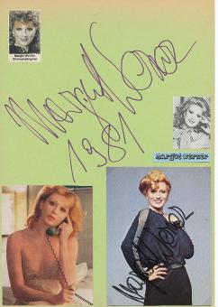 2  x  Margot Werner † 2012  Musik  Autogrammkarte + Karte original signiert 