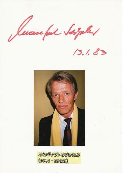 Manfred Seipold † 1989  Film &  TV Autogramm Karte original signiert 