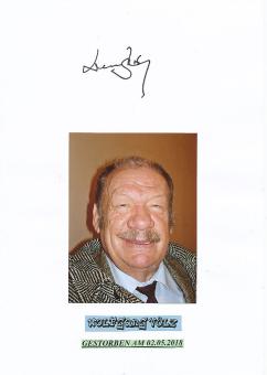 Wolfgang Völz † 2018  Film &  TV Autogramm Karte original signiert 
