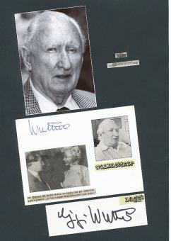 2  x  Ludwig „Luggi“ Waldleitner † 1998 Produzent  Film &  TV Autogramm Karte original signiert 