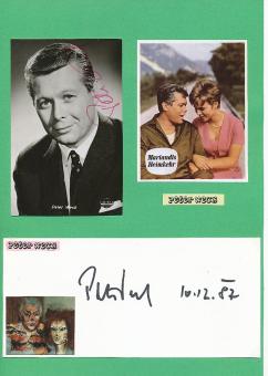 2  x  Peter Weck  Film  & TV Autogrammkarte + Karte original signiert 