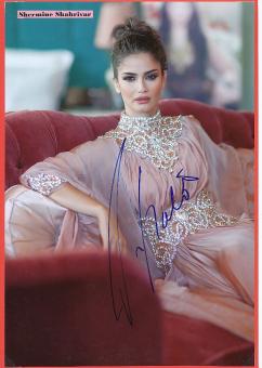 Shermine Shahrivar  Model  &  TV Autogramm Großfoto  original signiert 