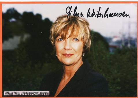 Gila von Weitershausen  Film &  TV Autogramm Großfoto  original signiert 