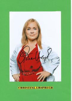 Christine Urspruch  Film &  TV Autogramm Großfoto  original signiert 