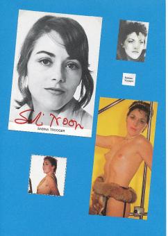 Sabina Trooger  Nackt  Film  & TV Autogrammkarte  original signiert 