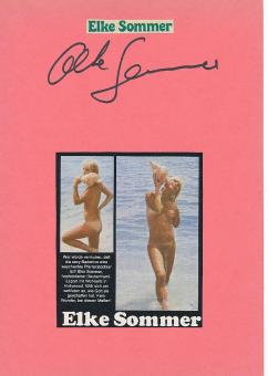 Elke Sommer  Nackt  Film &  TV Autogramm Karte original signiert 