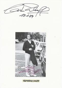 2  x  Christian Wolff  Film  & TV Autogrammkarte + Karte original signiert 