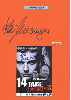2  x  Kai Wiesinger  Film  & TV Autogrammkarte + Karte original signiert 