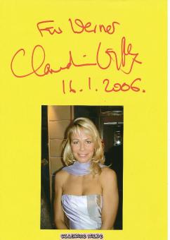 Claudia Wilde  Film &  TV Autogramm Karte original signiert 