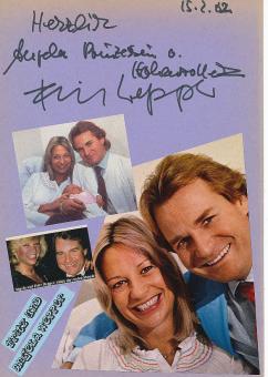 Angela & Fritz Wepper  Film &  TV Autogramm Karte original signiert 