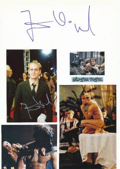 2  x  Jürgen Vogel  Film &  TV Autogramm Foto + Karte original signiert 
