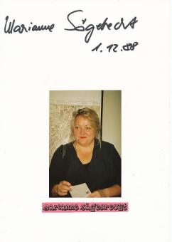 Marianne Sägebrecht   Film &  TV Autogramm Karte original signiert 